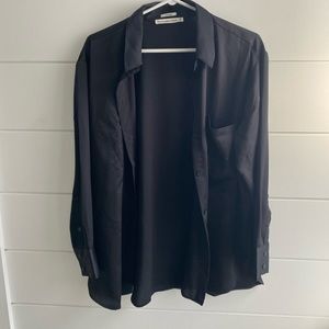 Abercrombie Satin button up shirt